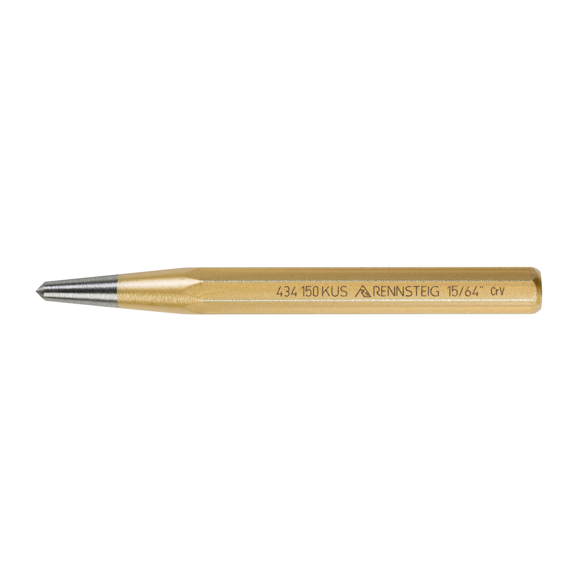 Knipex Rennsteig Center Punch — 15/64in. x 6in., Chrome Vanadium Steel, Octagonal Shape, Model# 9R 434 150 KUS